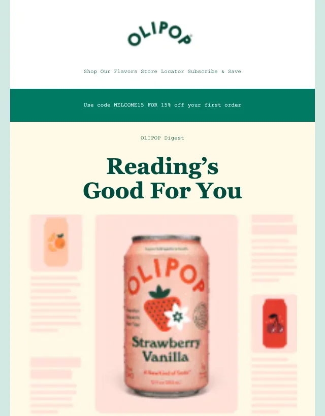 Reading’s Good for You email layout